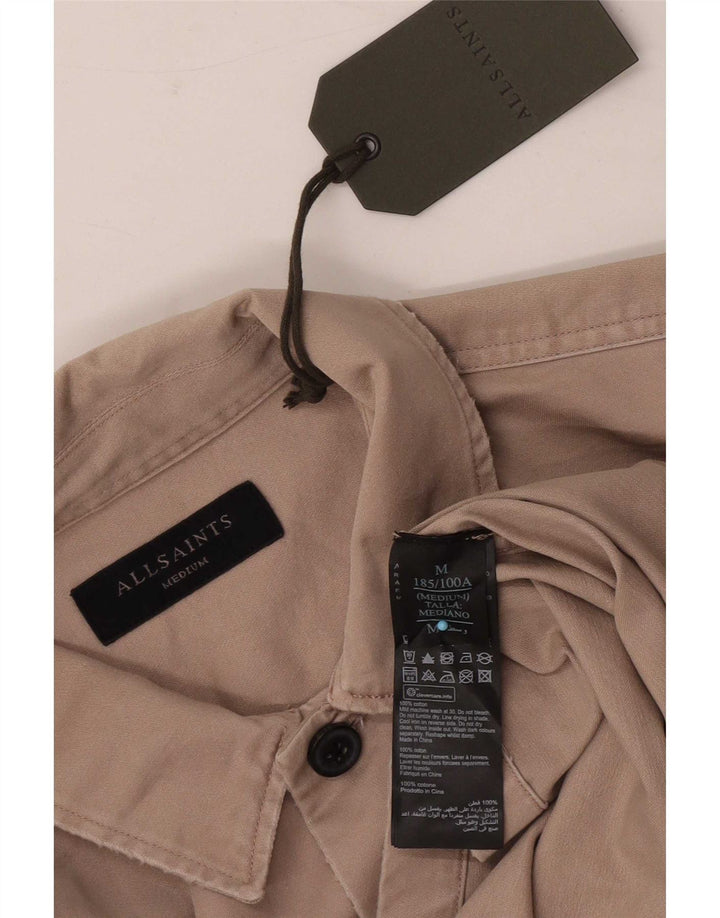 Camisa All Saints Hombre Algodón Beige Medio