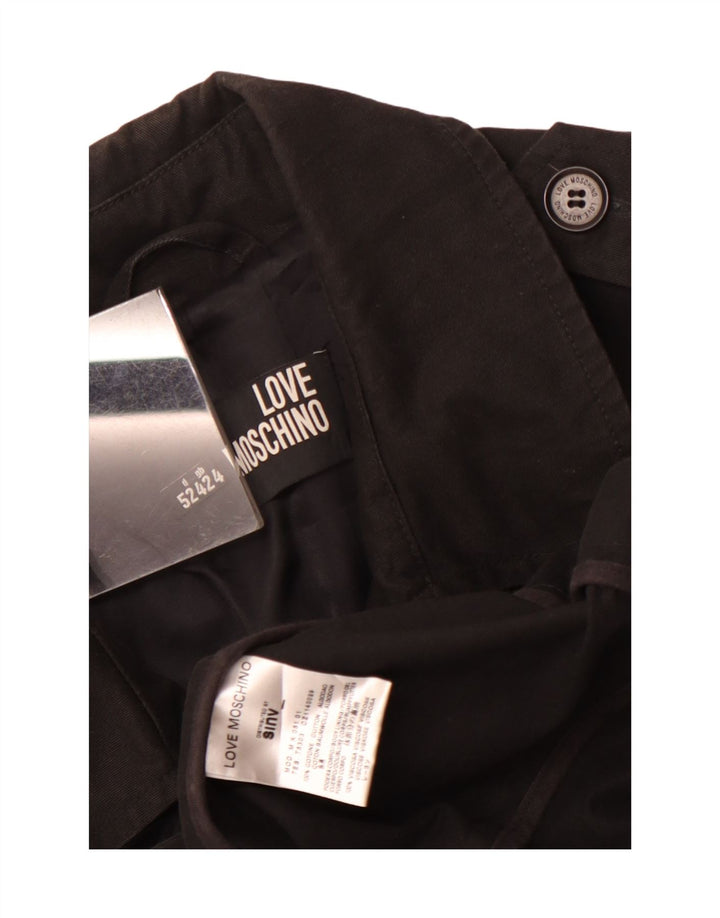 Moschino Hombre Chaquetón UK 42 XL Algodón Negro