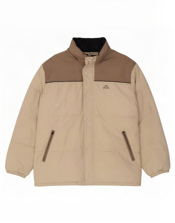 Kappa Chaqueta Acolchada Hombre UK 44 2XL Poliamida Color Block Beige