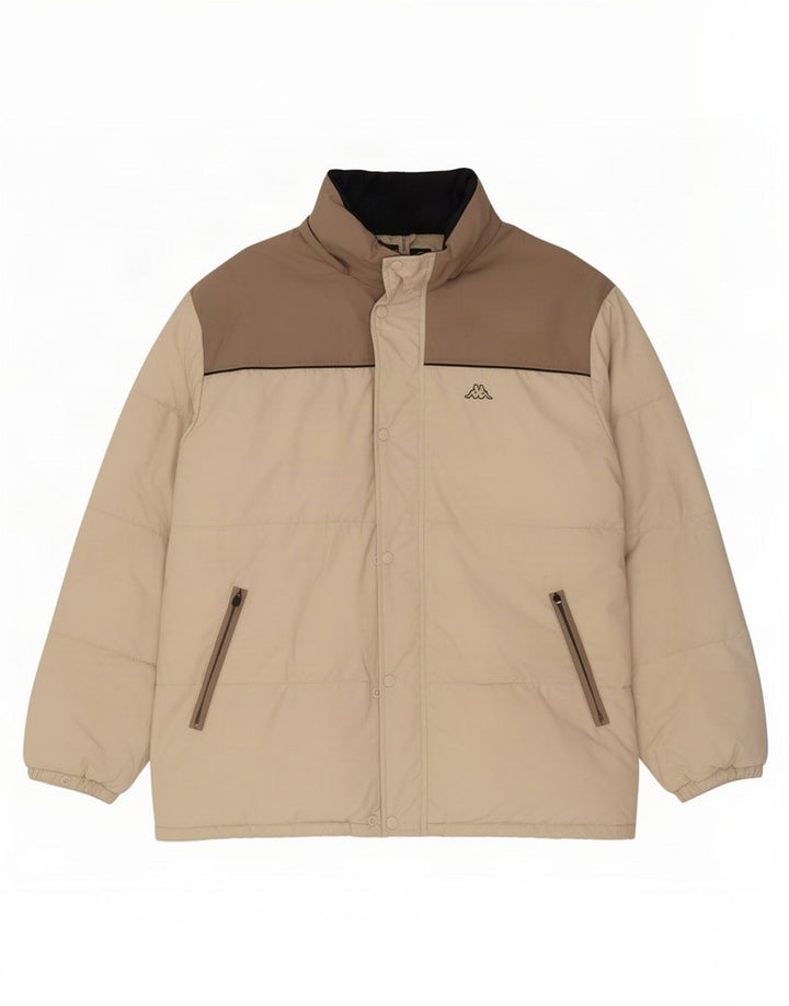 Kappa Chaqueta Acolchada Hombre UK 44 2XL Poliamida Color Block Beige