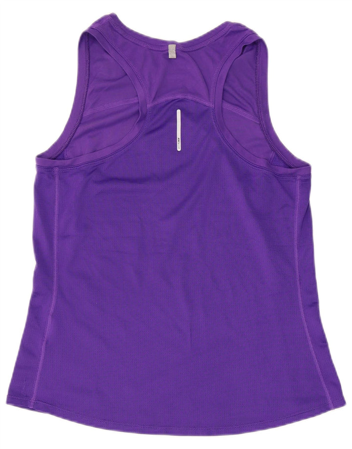 NIKE Mujer Dri Fit Chaleco Top UK 12 Mediano Púrpura