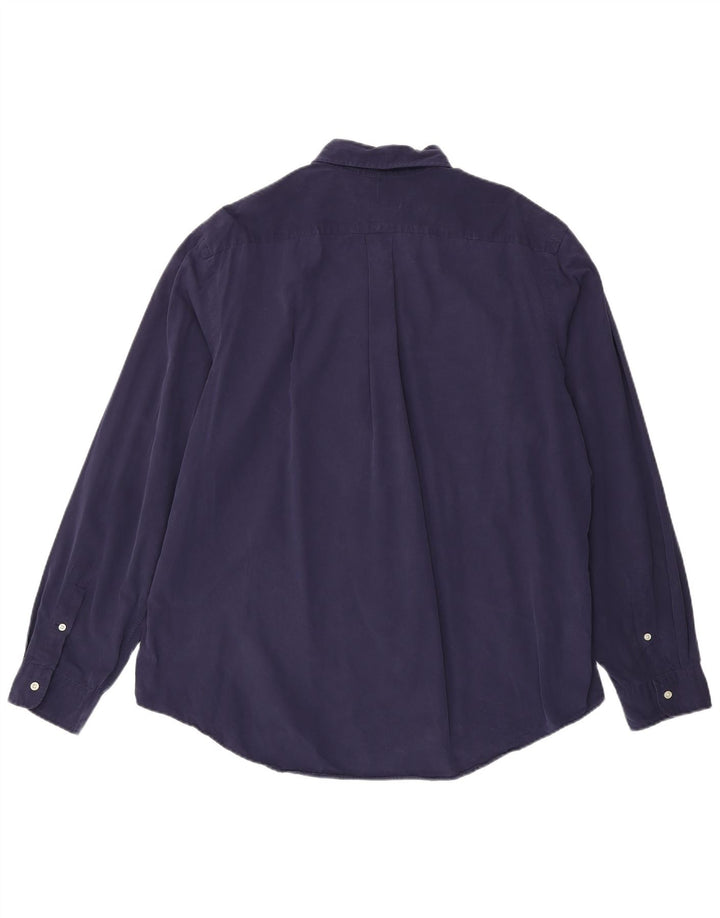 Ralph Lauren Camisa para hombre 2XL Algodón azul marino