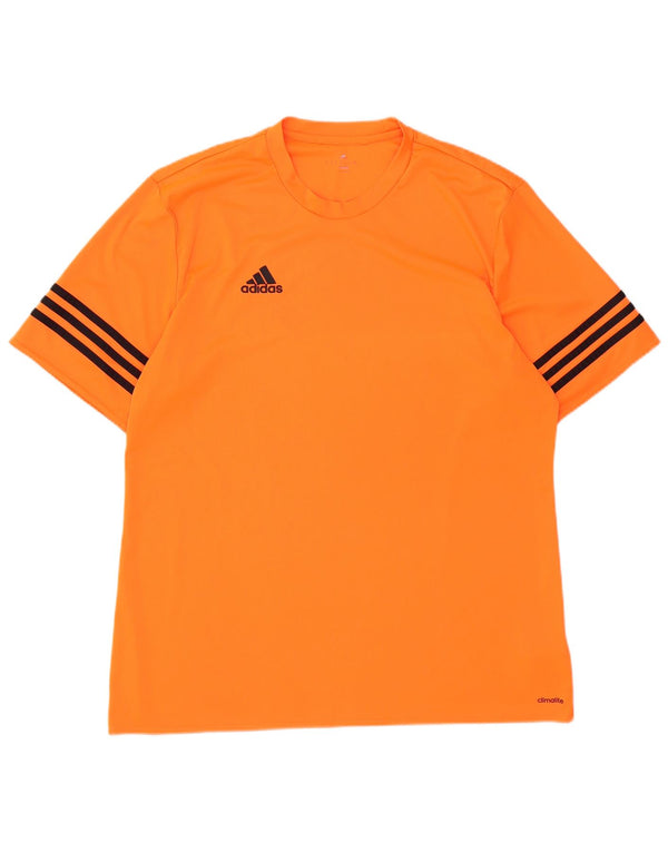 Adidas Hombre Climalite Camiseta Top XL Naranja Poliéster