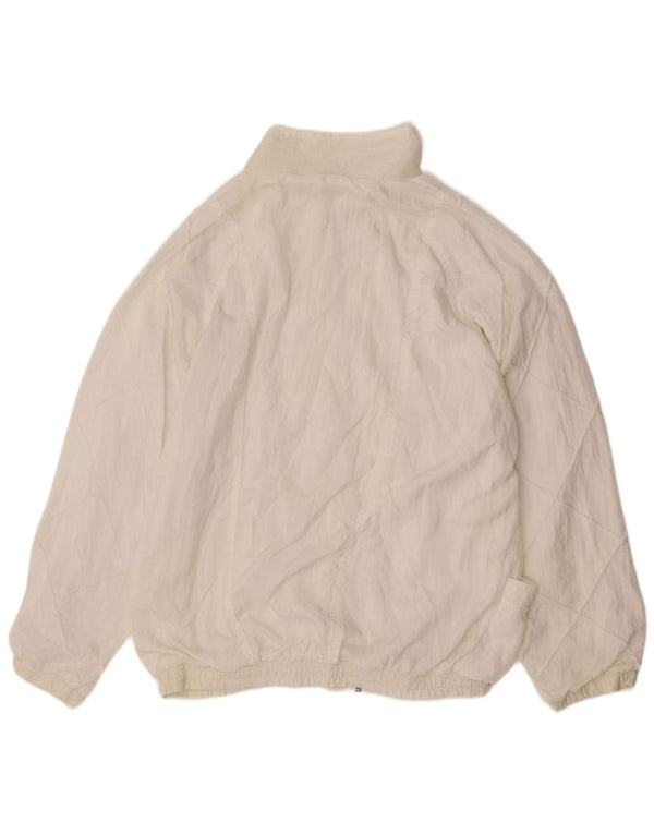 Chaqueta bomber activa para hombre UK 44 2XL Poliamida blanca