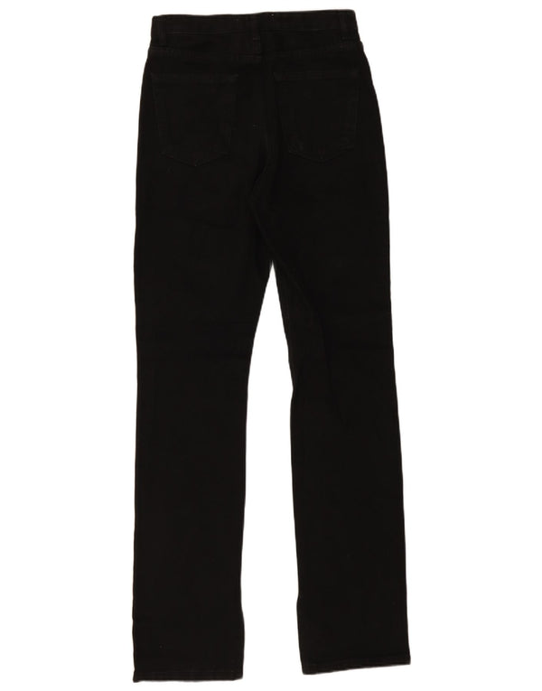 Zara Vaqueros De Cintura Alta Para Mujer EU 36 XS W26 L34 Algodón Negro