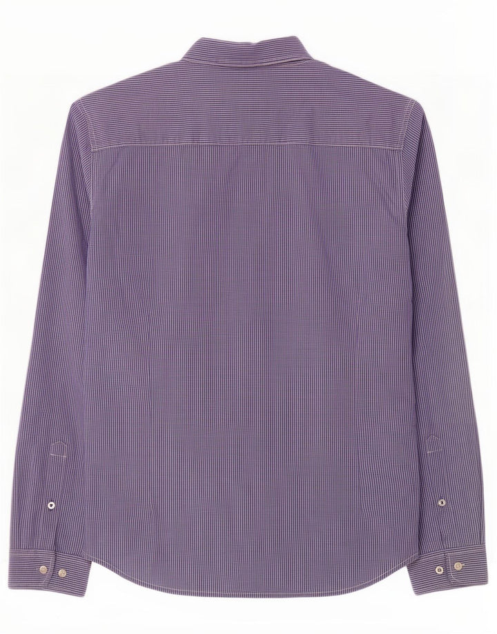 Camisa Lee Hombre XL Algodón A Cuadros Azul