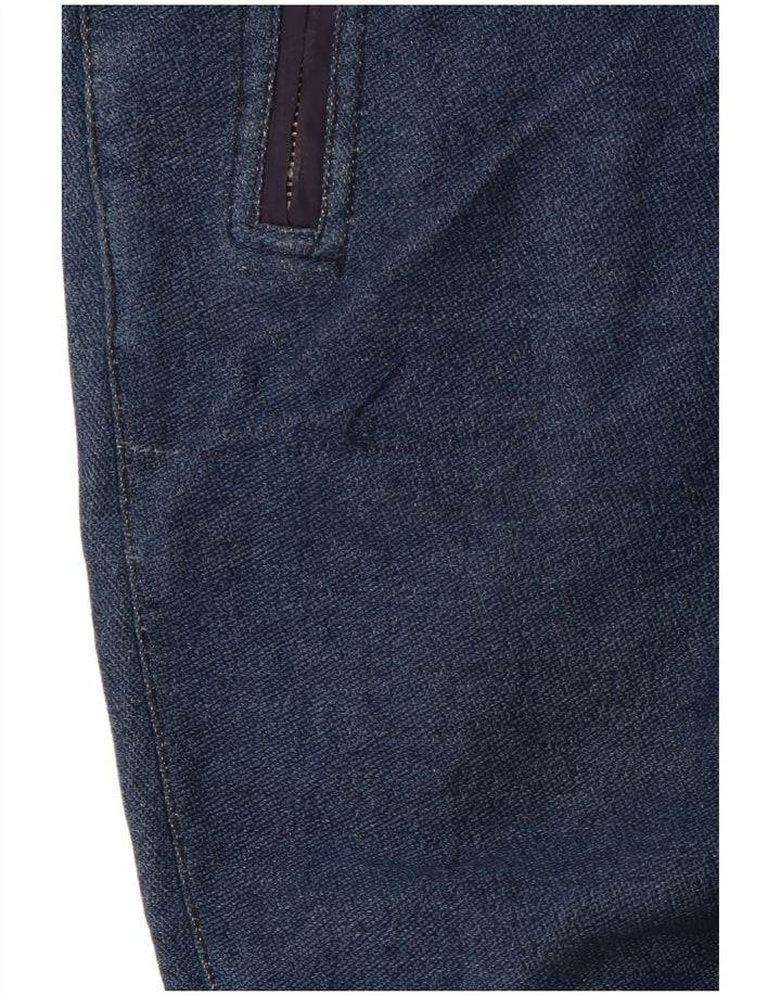 ZARA Hombre Pantalón Joggers Cropped XL Algodón Azul