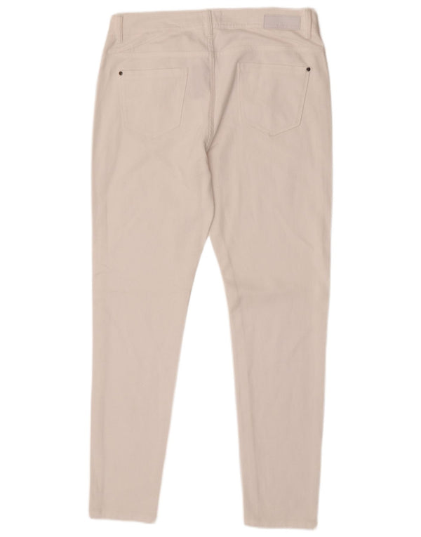 Marks & Spencer Jeans Ajustados Autograph para Mujer UK 12 Medium W30 L28 Blanco