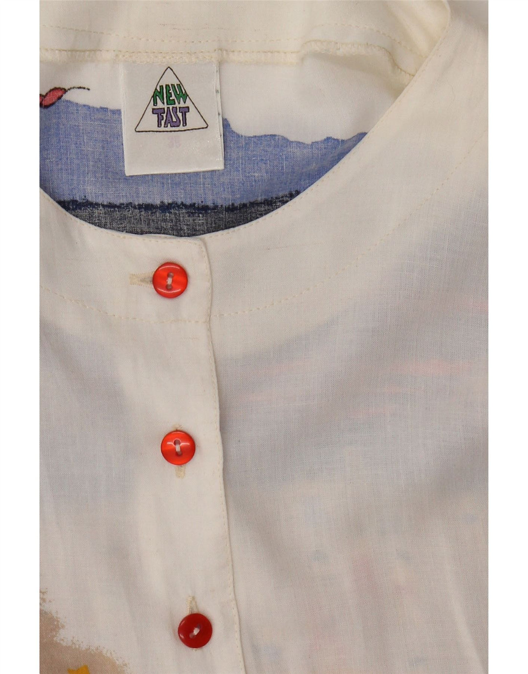 New Fast Blusa camisera con gráfico extragrande para mujer EU 36 Small White