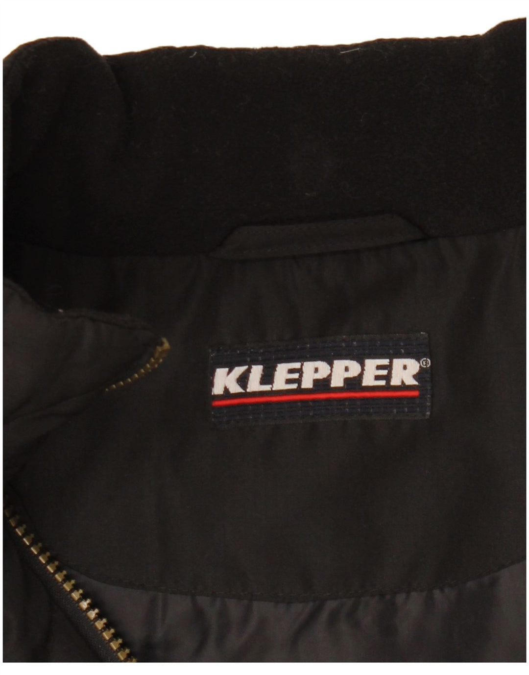 Klepper - Chaqueta acolchada con forro para hombre, talla 42, XL, color negro