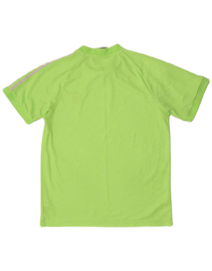 Adidas Hombre Camiseta Gráfica Top Poliéster Verde Medio