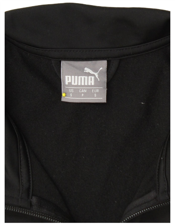 PUMA Chaqueta de chándal para hombre Small Black Colourblock Poliéster
