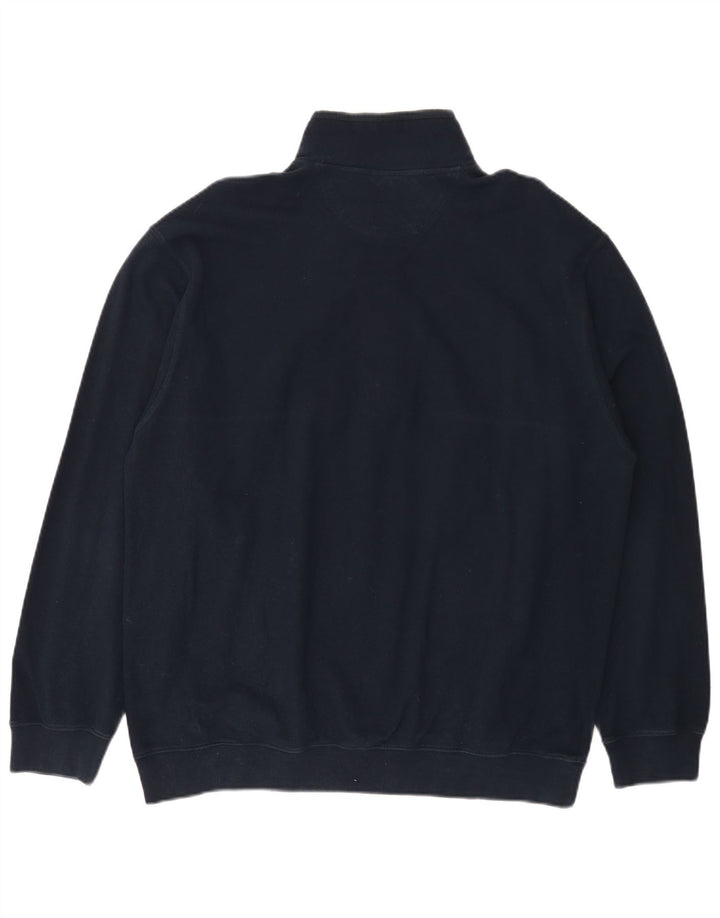 Paul & Shark - Sudadera con cuello y cremallera para hombre, talla 2XL, azul marino