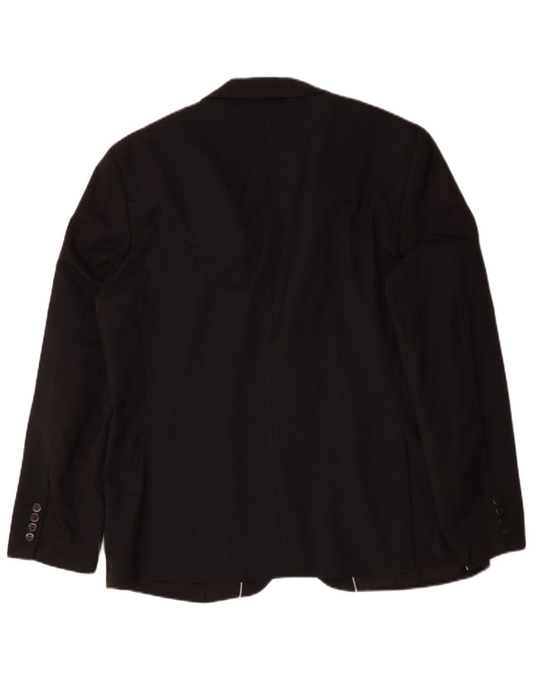 Marks & Spencer Chaqueta tipo blazer con 2 botones para hombre, talla 44, talla XL, lana negra