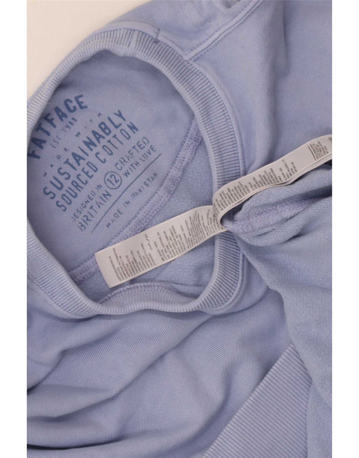 Fat Face - Sudadera para mujer (talla 40), color azul medio, algodón