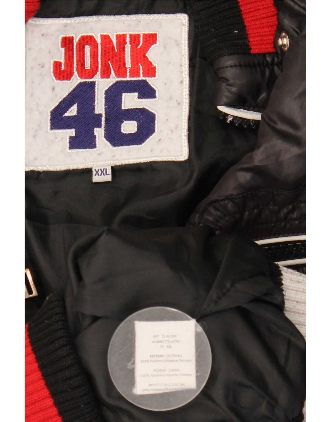 Jonk 46 Chaqueta acolchada para hombre UK 44 2XL Poliéster color negro