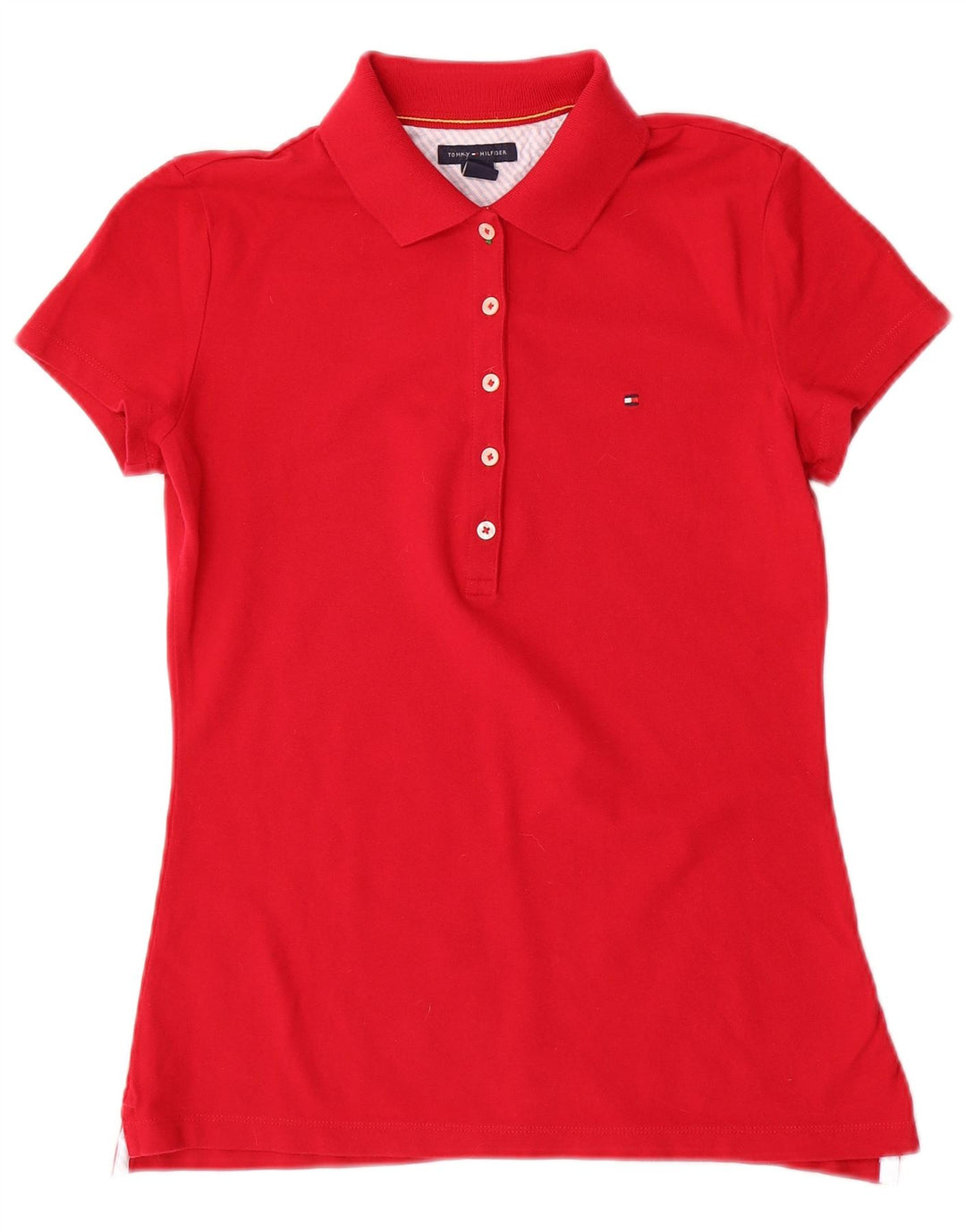 Tommy Hilfiger Polo para mujer UK 10 Small Rojo