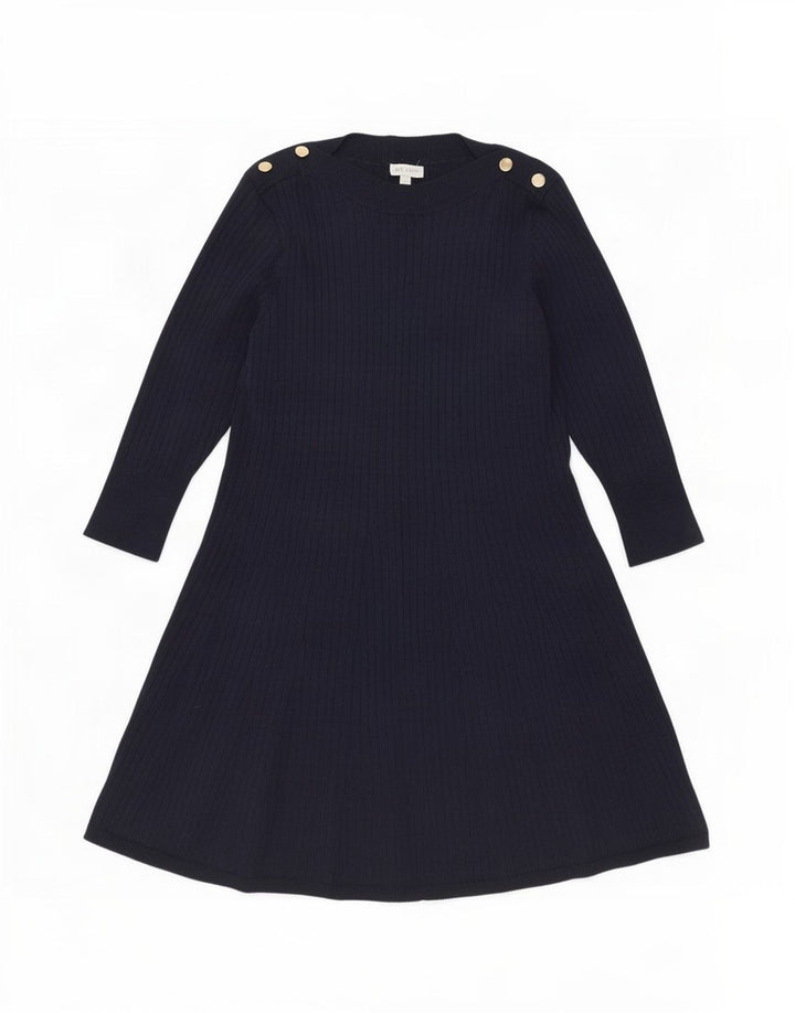Monsoon Vestido tipo jersey para mujer UK 46 Grande Poliéster azul marino