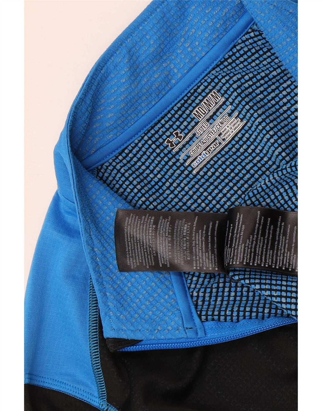 Under Armour Hombre Cold Gear Graphic Jersey Chándal Top Mediano Negro