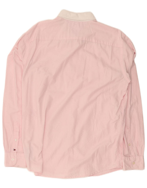 Tommy Hilfiger Camisa Vintage Fit De Algodón A Rayas Rosa Grande Para Hombre