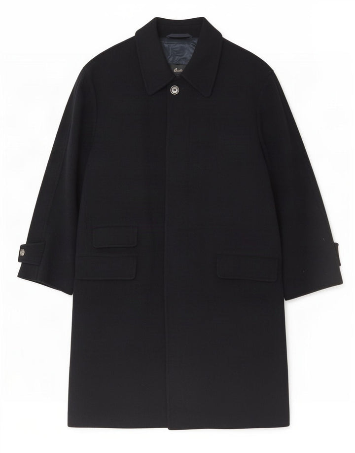 Corneliani Abrigo para hombre IT 50 Grande Lana azul marino