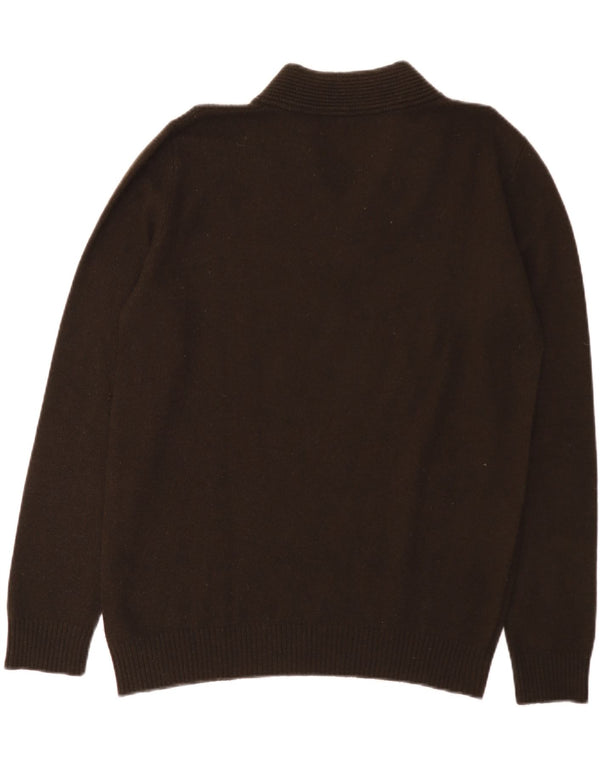 Sisley Jersey con Cuello en V para Mujer UK 44 Grande Marrón