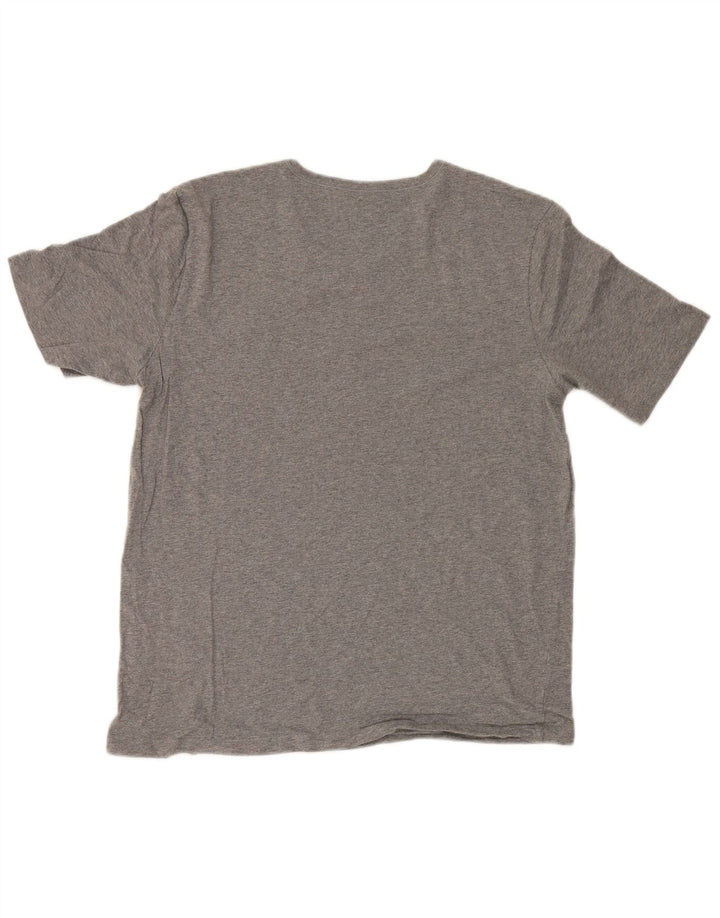 Hugo Boss Hombre Camiseta Top XL Gris Algodón