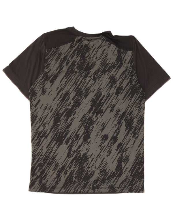 Camiseta Nike Dri Fit para hombre Top poliéster geométrico negro mediano