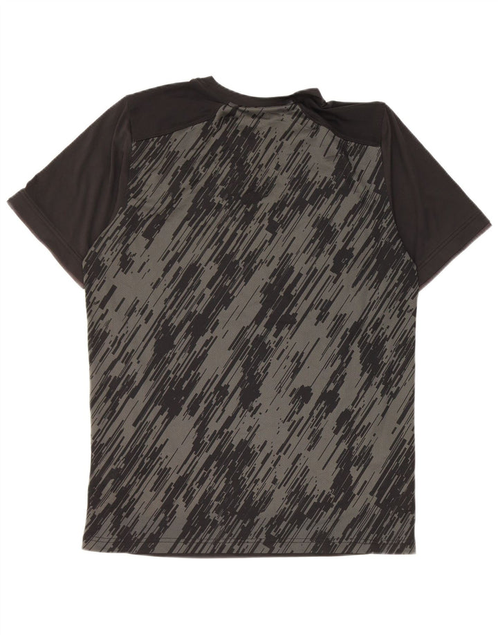 Camiseta Nike Dri Fit para hombre Top poliéster geométrico negro mediano