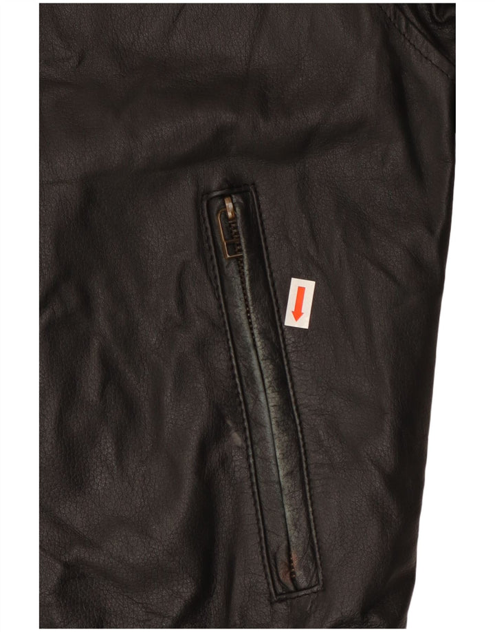 Conbipel Chaqueta De Cuero Para Hombre IT 50 Grande Cuero Negro