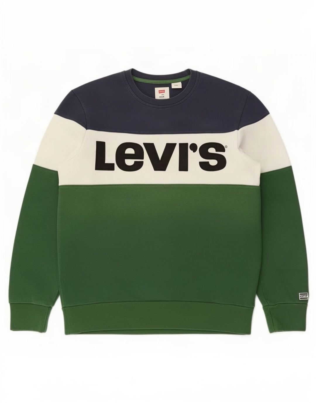 Levi's Hombre Sudadera Jumper Medium Multicolor Colorblock Algodón