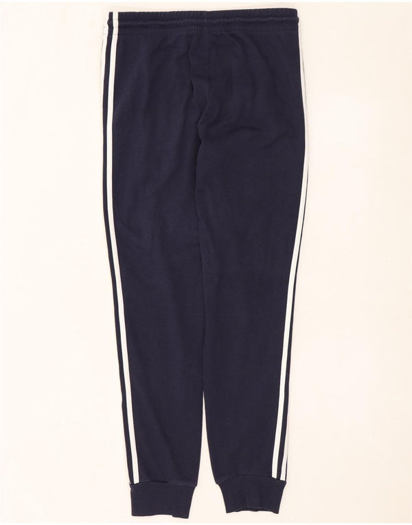 Adidas Mujer Chándal Pantalones Joggers UK 12/14 Medio Azul Marino Algodón