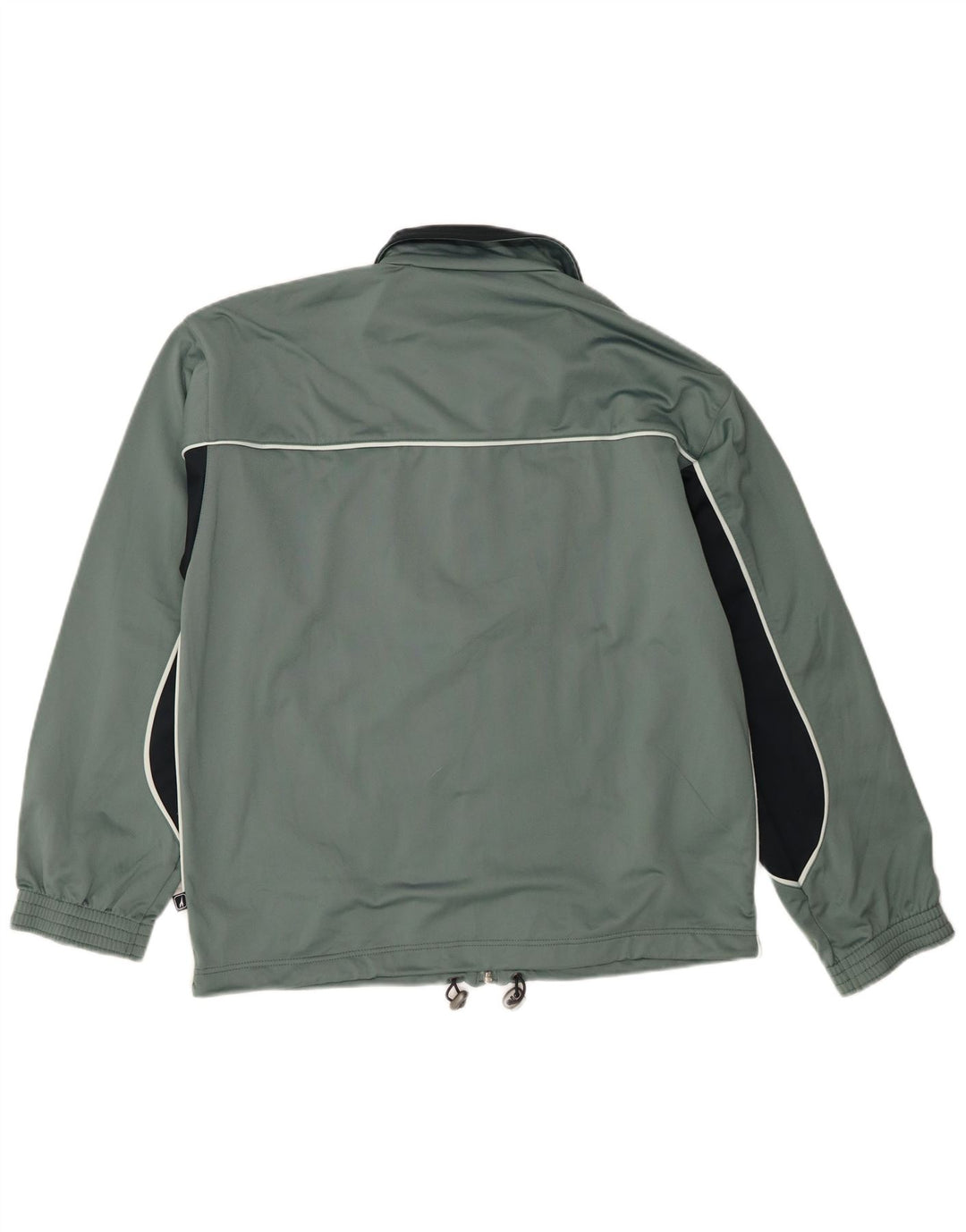 Diadora Chaqueta de chándal para hombre IT 48 Poliéster color block verde medio