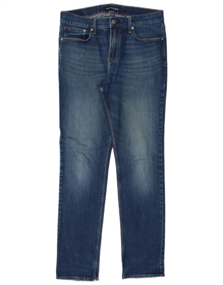 Calvin Klein Jeans ajustados para hombre W32 L34 Algodón azul
