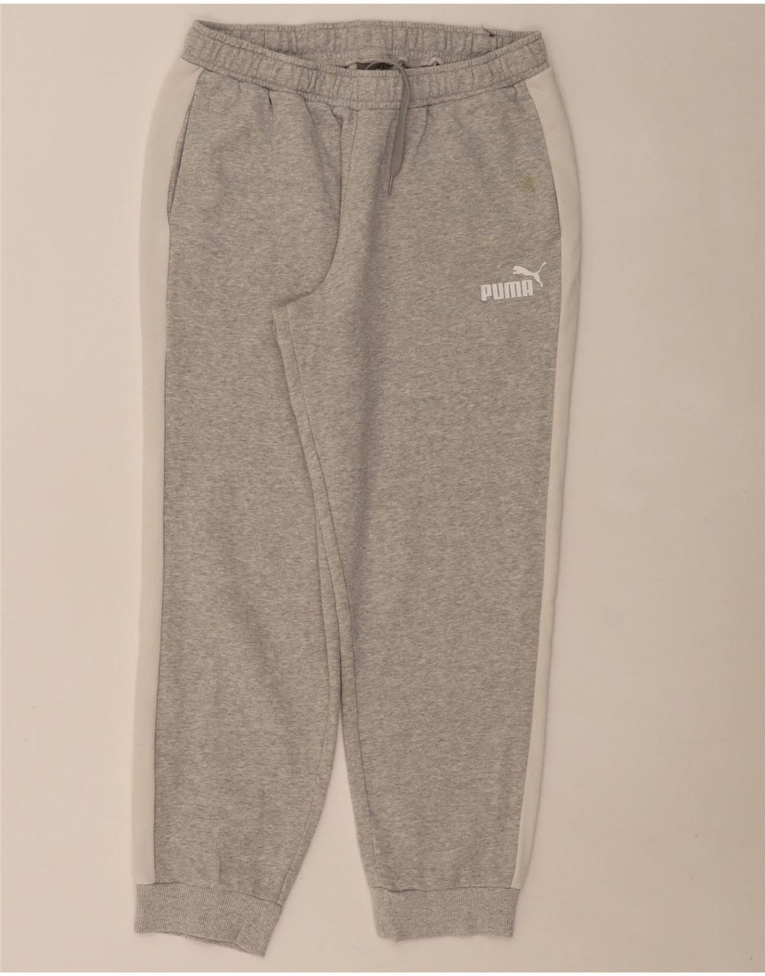 PUMA Womens Tracksuit Trousers Joggers UK 14 Medium  Grey Colourblock