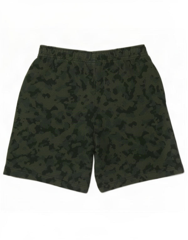 Nike - Pantalones cortos deportivos para hombre, talla grande, color verde camuflaje, algodón