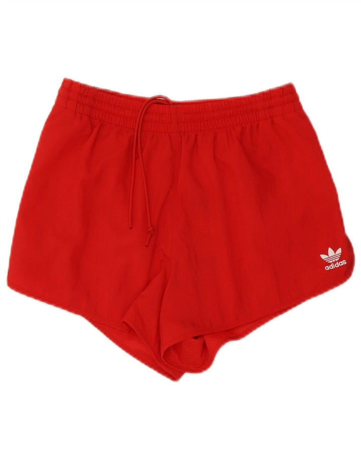 Adidas Pantalones cortos deportivos para mujer UK 6 XS Rojo Poliéster