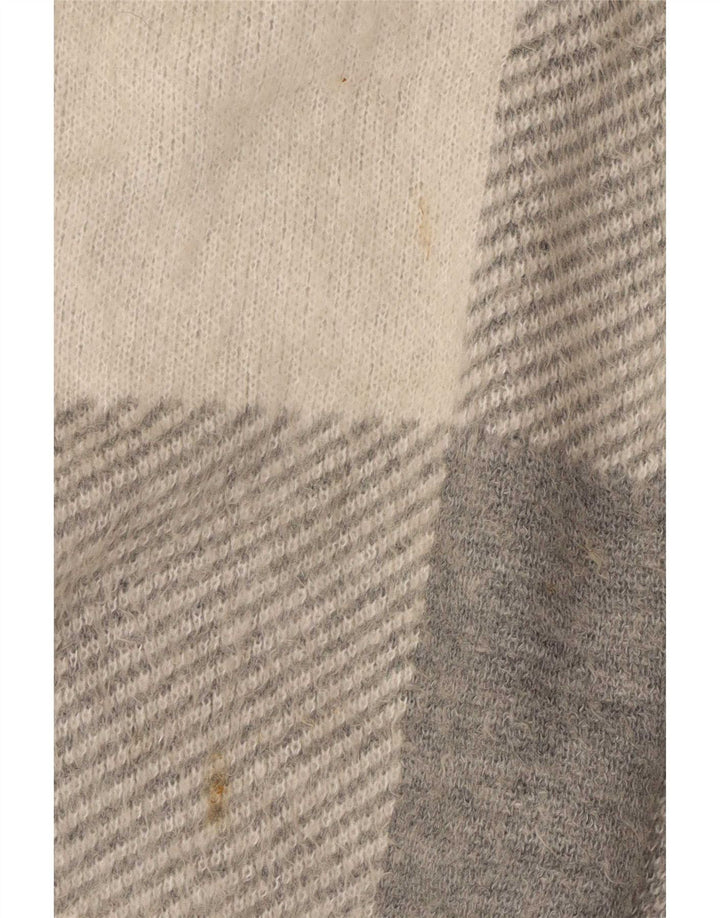 Topshop Cárdigan extragrande para mujer, talla 40, tamaño mediano, color beige, acrílico