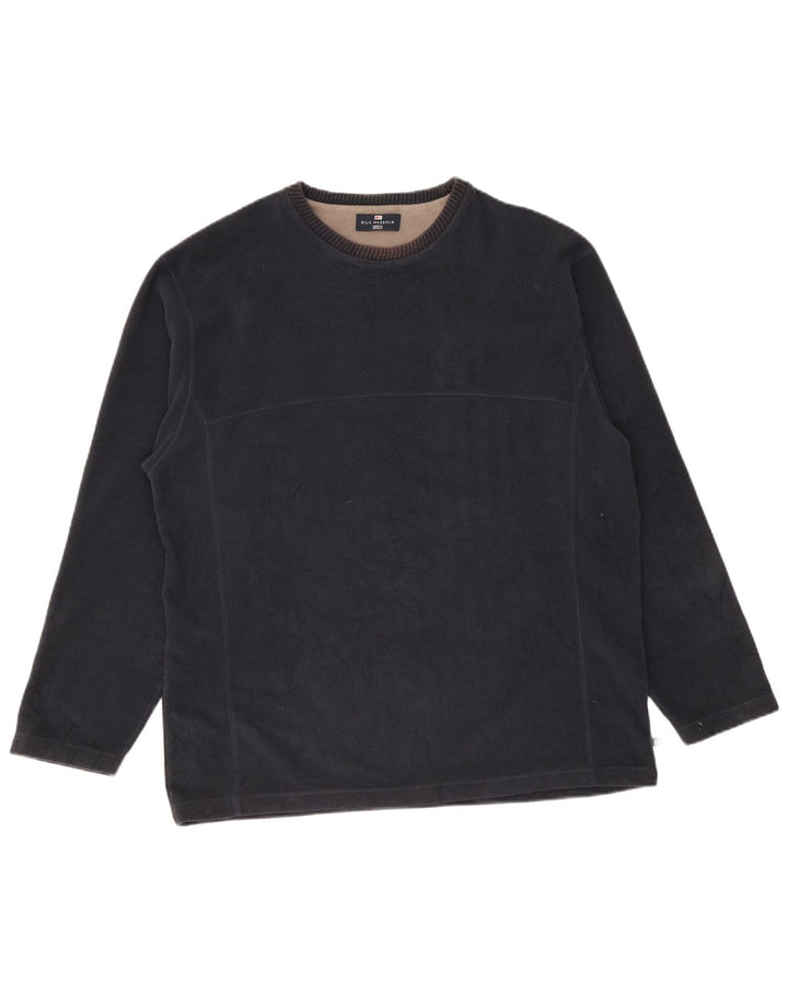 Marks & Spencer - Jersey de forro polar para hombre, talla grande, poliéster, color azul marino