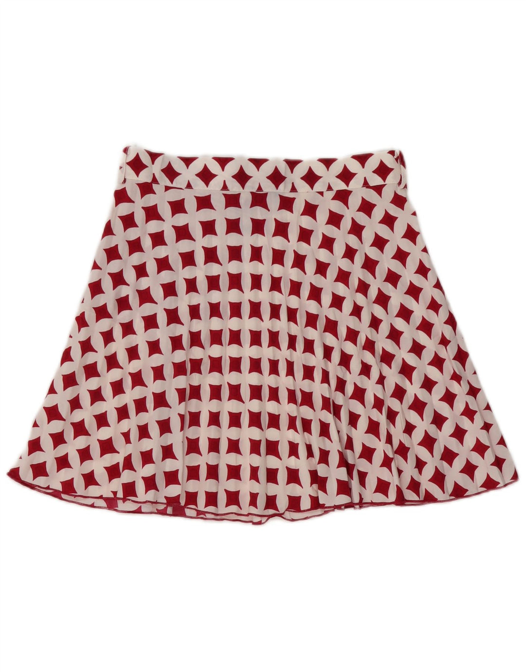 Zara Mujer Minifalda Mediana W28 Blanco Geométrico