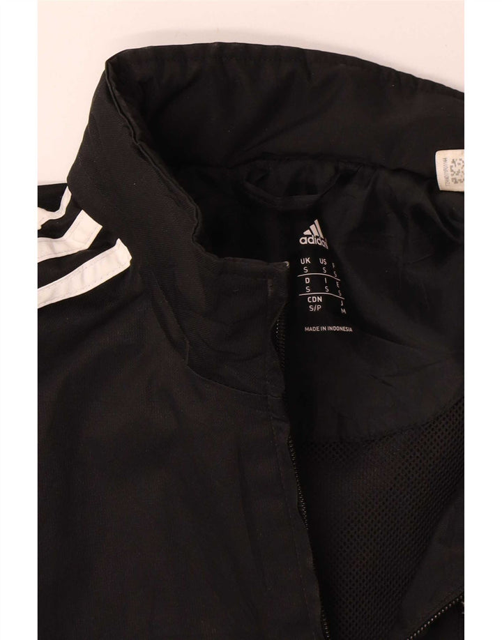 Adidas Chaqueta impermeable para hombre UK 36 Small Black Colourblock Poliéster