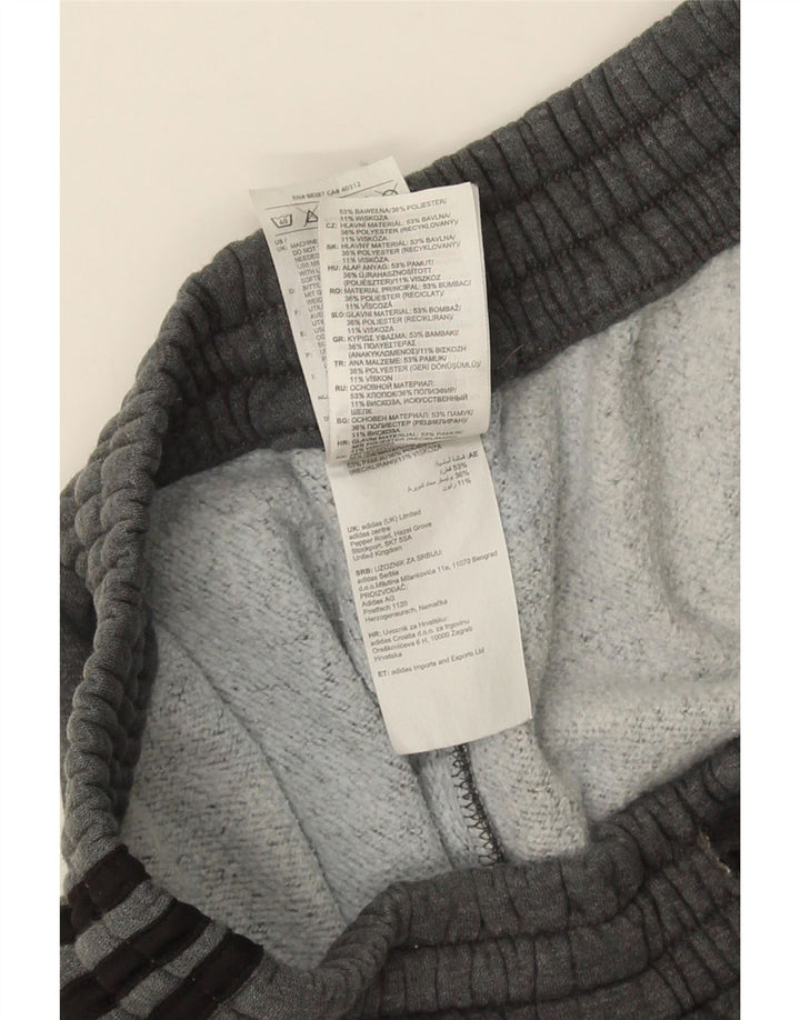 ADIDAS Hombre Chándal Pantalones Joggers Gris Medio Algodón