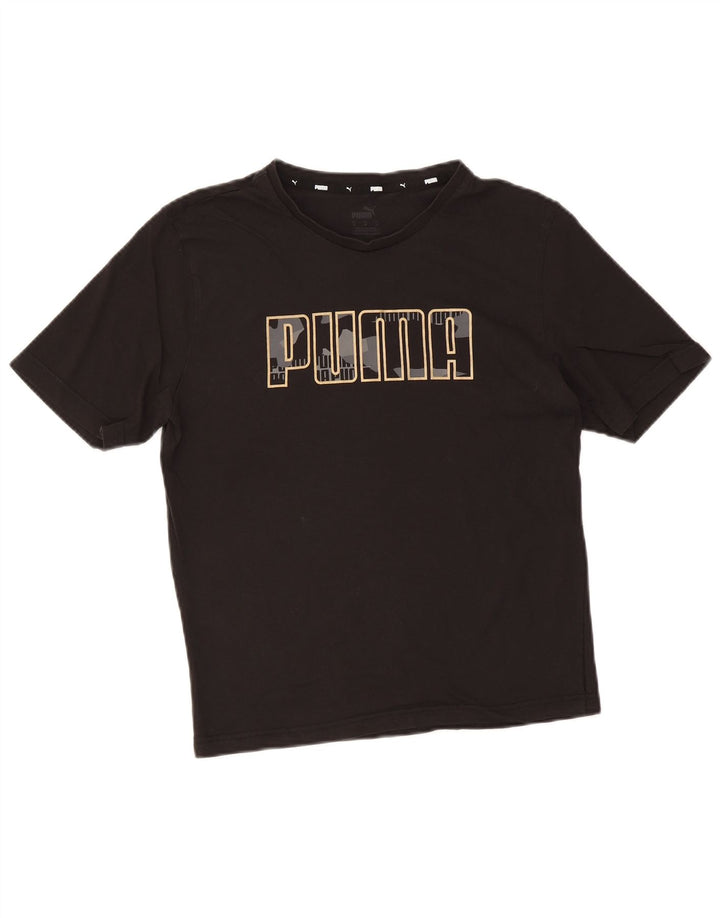 Puma - Camiseta gráfica para mujer, talla 40, talla M, color negro