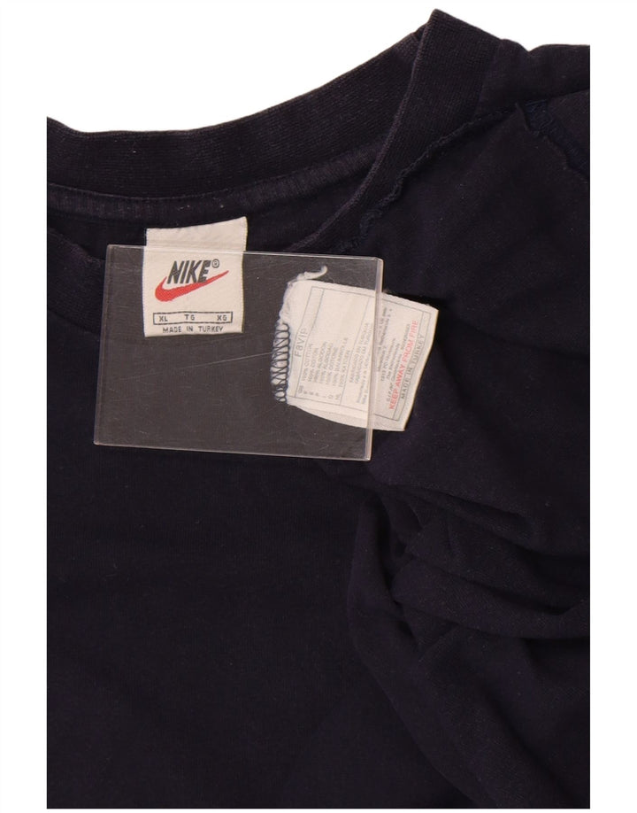 Camiseta Nike Hombre Top XL Azul Marino Algodón