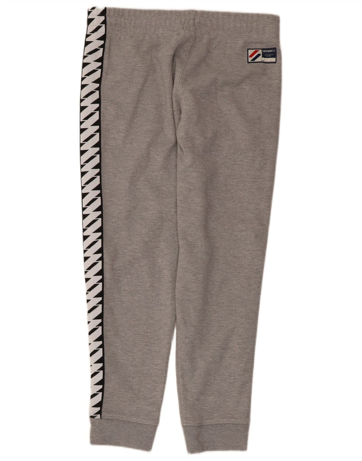 Superdry Hombre Pantalones De Chándal Gráfico Joggers Gris Medio Color Block