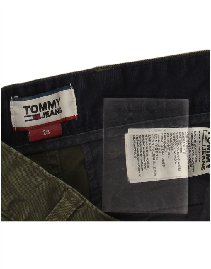 TOMMY HILFIGER Pantalones cortos chinos para mujer W28 Algodón caqui medio