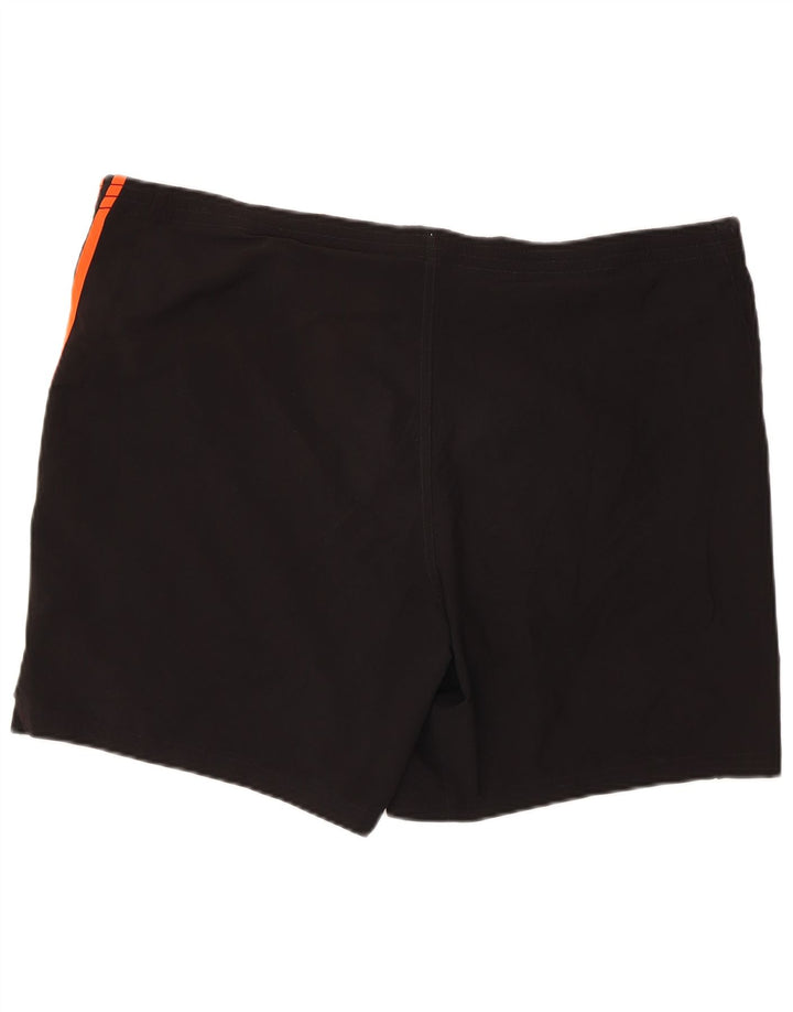 Adidas - Pantalones cortos deportivos para hombre, talla grande, poliéster negro