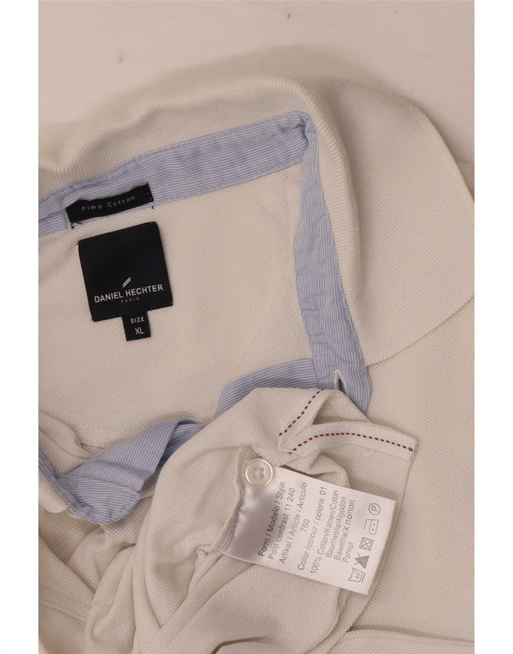 Daniel Hechter Polo Hombre XL Blanco Algodón