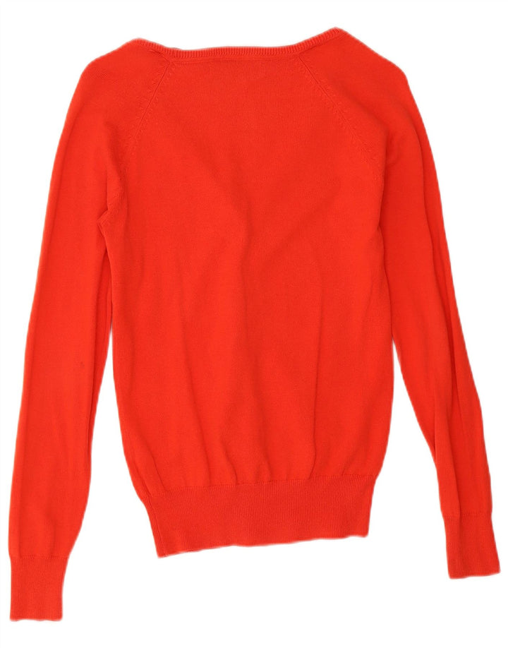 Zara Mujer Cárdigan Suéter UK 10 Small Rojo