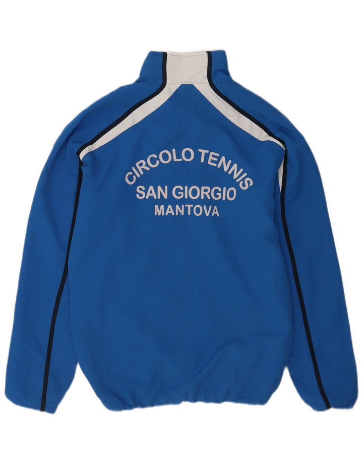 Asics Hombre Graphic Chándal Top Chaqueta Poliéster Colorblock Azul Medio